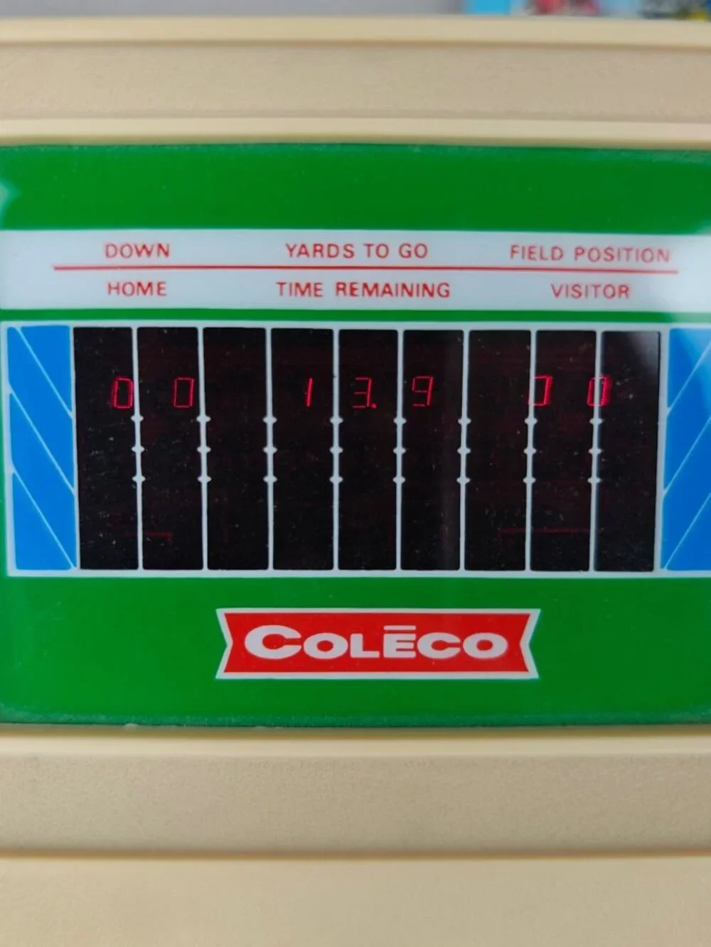 Vintage Coleco Electronic Quarterback Handheld Game 1978 w/Original Packaging